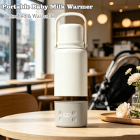 Chauffe-biberon électrique USB portable avec batterie, chauffe-lait rapide pour bébé, chauffe-lait sans fil pour l'extérieur, chauffe-lait de voyage