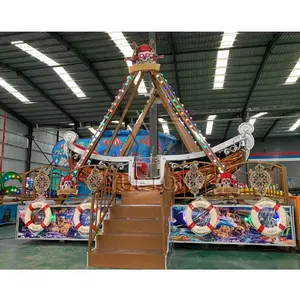 12P Fibra de vidrio Barco Columpio Paseo Parque de Atracciones Mini Barco Pirata Paseos PARA LA Venta