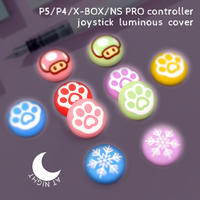 Fundas Protectoras para Control de Videojuegos, Antideslizantes, Luminosas, para Palancas de Mando, de Goma, para PS5, PS4, Xbox One, Switch Pro, Xbox Series