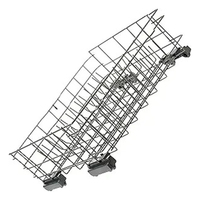 Étagère de lave-vaisselle en acier inoxydable réglable, panier en fil métallique extensible pour le rangement et le séchage de la vaisselle à plusieurs niveaux