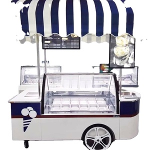 Remolque Eléctrico para Comida, Carrito Móvil Italiano de Playa para Helados con Ruedas para Venta al por Mayor - Product Image 4