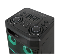 Haut-parleur de karaoké sans fil puissant 2000W avec USB et Aux, micro intégré, LED RGB, 2 micros portables, grand format en plastique, portable