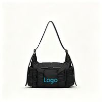 Bolso de Hombro Multibolsillos, Manos Libres, Correa Única, Ligero, Compacto, de Nailon con Cierre, Resistente al Agua, para Mujer