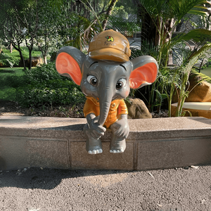 Escultura de FRP de Animal de Dibujos Animados, Estructura Creativa Transpirable, Estatua de Perro de Alta Calidad para Decoración de Pasillos de Centros Comerciales - Product Image 2