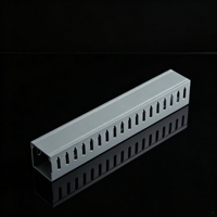 Goulotte de câblage électrique en PVC de haute qualité, canalisation de câblage, conduit de câblage en PVC gris