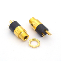 Prise cylindrique 3.5MM PJ-392 prise femelle stéréo avec vis 3.5 connecteur audio vidéo casque PJ392 plaqué or