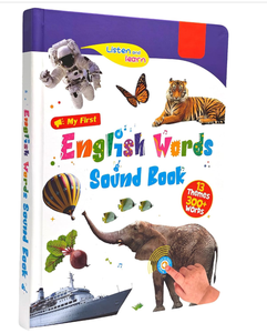 <span class=keywords><strong>Livre</strong></span> sonore interactif Mes premiers mots anglais pour enfants – Apprentissage des langues – <span class=keywords><strong>Livre</strong></span> cartonné rigide avec film laminé – Audio éducatif et amusant - Product Image 1