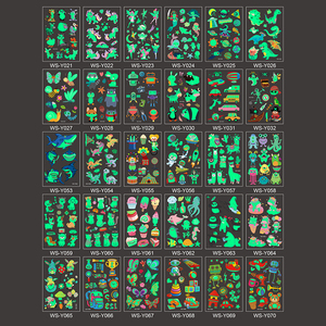 Adesivi per il corpo temporaneo di tatuaggi artistici luminosi personalizzati per la vendita calda, bagliore nel buio - Product Image 1