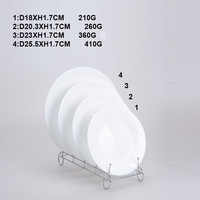 Vente en gros de vaisselle en verre opale personnalisée Assiettes de présentation en verre blanc 8 '10' 12 'avec motif végétal