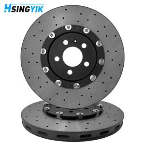 Rotor de disque de frein arrière en céramique de carbone Hsingyik pour <span class=keywords><strong>Audi</strong></span> <span class=keywords><strong>A6</strong></span> C8 A7 RS6 RS7 Q8 RS 4K0615601A 370X30MM - Product Image 1