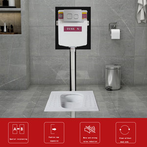 Promotional Bathroom Fitting Plastic Toilet Cistern Quiet Energy Saving Hidden Water Tank