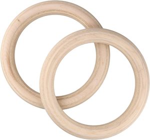 Anelli da Ginnastica in Legno Portatili Regolabili da 28mm con Cinghie in Nylon <span class=keywords><strong>per</strong></span> Allenamento di Sospensione, <span class=keywords><strong>per</strong></span> Rafforzamento del Core, <span class=keywords><strong>Esercizi</strong></span> a Casa, Capacità 100kg - Product Image 3
