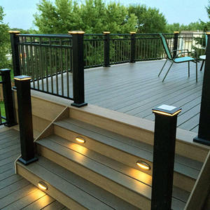 Tipos modernos Diseño decorativo Antideslizante Hueco WPC Decking Floor Outdoor WPC Composite Decking Outdoor WPC Floor Decking - Product Image 4