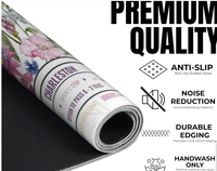 Tapis de jeu carré Oriental Magpie Cloud Mahjong Fortune Fa antidérapant et insonorisant pour le divertissement du Mahjong chinois