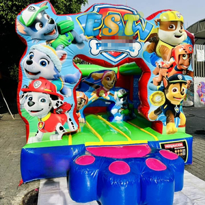 Location de châteaux gonflables pour fêtes, chien de dessin animé sautant, château gonflable commercial, château gonflable pour chien avec souffleur inclus - Product Image 3