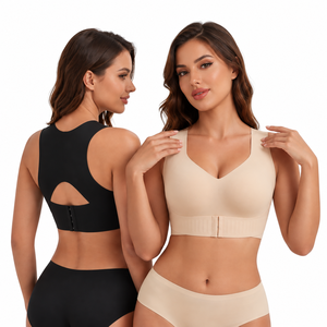 <span class=keywords><strong>Sujetador</strong></span> Deportivo Sin Costuras con Estampado de Leopardo, Talla Grande, Cobertura Total, Sin Varillas, con Soporte en la <span class=keywords><strong>Espalda</strong></span> para Mujer - Product Image 3