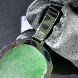 Colgante de Diamante Cultivado en Laboratorio VVS, Colgante de Jade con Jesús, Joyería Fina de Plata de Ley 925 - Product Image 5