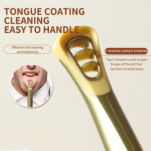 Gratte-langue de nettoyage à double effet pour adultes, brosse à dents, <span class=keywords><strong>prix</strong></span> d'usine en stock - Product Image 6