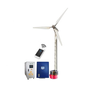 เครื่องกำเนิดไฟฟ้าพลังงานลมแบบแนวนอน ขนาด 10kw-50kw สำหรับใช้ในอุตสาหกรรมและที่อยู่อาศัย ออกแบบแกนหมุนแนวนอน พร้อมแรงดันไฟฟ้าขาออก 220v และได้รับการรับรองมาตรฐาน CE - Product Image 1