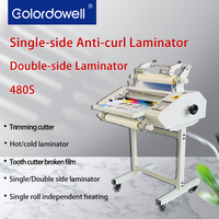 Laminateur automatique à chaud/froid WD-480S pour films adhésifs, largeur 480 mm, formats A3/A4/A5/A6, avec chauffage infrarouge