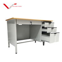Bureaux d'ordinateur en gros de l'usine chinoise, tables métalliques pour le personnel de bureau et scolaire, à prix abordable