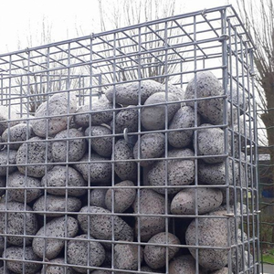 Gabion carré en fil de fer galvanisé à chaud 2x1x1M, maille soudée pour mur de soutènement, pliable - Product Image 2