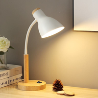 Protection des yeux Moderne DC LED Bureau Apprentissage Petite Lampe De Table Plug-in Dortoir Étudiant Bureau Lecture Chambre