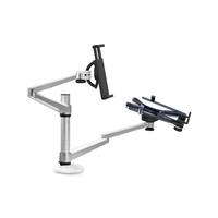 Support d'ordinateur portable en alliage d'aluminium pour écran de 10-15 pouces et tablette de 9-10 pouces, avec bras robotique de levage combiné - Vente Flash