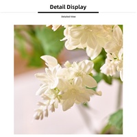 Bunga Delphinium Sutra Sentuhan Asli Buatan Baru untuk Dekorasi Pernikahan dan Rumah, untuk Hari Valentine dan Paskah