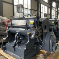 Autocollants en vinyle découpés pour enveloppes de ZH-ML Machine de rainage et de découpe à plat d'emballage de papier semi-automatique à vendre