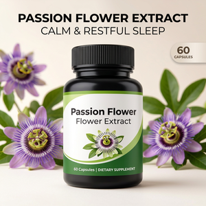 Capsules d'extrait de fleur de passion OEM, 60 capsules, complément alimentaire à base de plantes, fabrication sous marque privée - Product Image 1