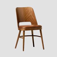 Chaise de salon moderne en bois massif, rembourrée, pour restaurant, hôtel, hall d'entrée, usage commercial