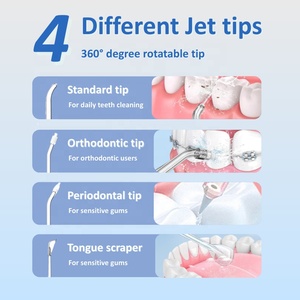 Nouvel Arrivage Hydropulseur Buccal Sans <span class=keywords><strong>Fil</strong></span> Mini avec 4 Modes de Nettoyage, Réservoir Rétractable de 200 ml, IPX7, pour le Nettoyage Quotidien des Dents - Product Image 3