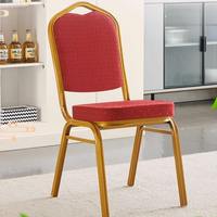 Chaises de banquet empilables en fer pour usage commercial, design moderne et inclinables, pour hôtels et mariages, en métal