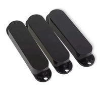 Couvre-sondes de guitare électriques en plastique noir durable à bobine simple, modèle YS-PC03-BK, pour pièces de guitare électrique