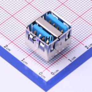 907-312A1051Y10210 USB Connector Through hole Component (THT) Connector Type-A USB 2.0 Female Through Hole - Product Image 1