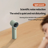 Ventilateur Électrique Portable Mini Ventilateur de Poche Refroidissant avec Pack de Glace pour Bureau et Extérieur Rechargeable