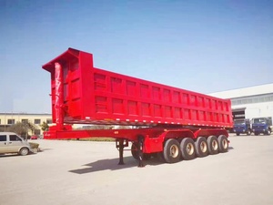 EAST Heavy Duty 40ft 5 ejes 100 toneladas 150 toneladas 200t transporte de piedra equipo de inclinación semirremolque volquete - Product Image 5