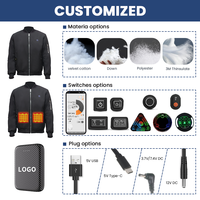 Veste chauffante d'hiver pour moto, bon marché, prix avantageux, 5 zones de chauffe, batterie électrique rechargeable