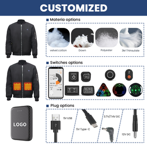 Chaqueta Térmica Eléctrica Recargable con Batería para Motocicleta, 5 Zonas de Calor, Ideal para el Invierno, a Buen Precio - Product Image 4