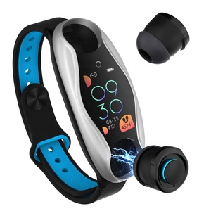 Auricular Bluetooth inalámbrico 2 en 1 Bluetooth 5,0 IP67 deporte impermeable <span class=keywords><strong>reloj</strong></span> inteligente <span class=keywords><strong>LEMFO</strong></span> LT04 pulsera inteligente - Product Image 1