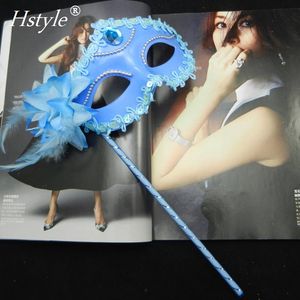 <span class=keywords><strong>Masque</strong></span> de mascarade vénitien pour femmes sur un bâton pour Halloween Noël MJA212 - Product Image 6