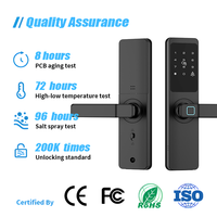 Cerradura Inteligente Digital Anti-Espía Vertexis con Contraseña, Cerradura Electrónica para Puerta con Entrada sin Llave Tuya WiFi Cloud, Desbloqueo por Huella Dactilar