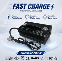 Chargeur de batterie au lithium haute puissance Joyun 42V 25A 1200W avec coque en aluminium et entrée DC/AC pour moto électrique/vélo électrique/trottinette