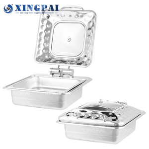 XINGPAI Matériel de restauration : Réchauds de buffet électriques martelés en acier inoxydable, chauffe-plats pour buffet - Product Image 4