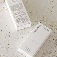 Kotak rias kertas Kraft mewah sederhana kustom dengan kemasan hadiah parfum murah timbul dengan LOGO kustom untuk kosmetik