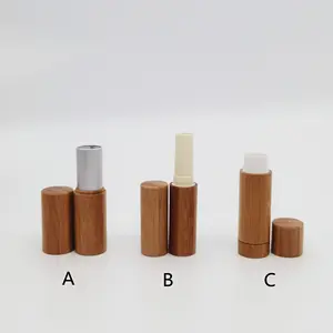 Bambus und holz lippenstift rohr kann platziert lippenstift und lip glasur lip balm rohr fabrik direkt lippenstift rohr