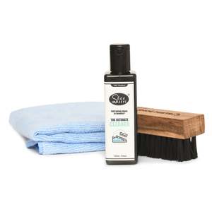 Kit de nettoyage de chaussures Shoe Mistri avec nettoyant pour chaussures de qualité supérieure 100 ml, brosse de nettoyage en nylon et chiffon en microfibre pour baskets et cuir - Product Image 1