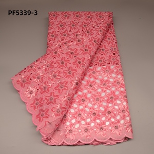 2022 Mới Nhất Màu Xanh Lá Cây Organza Ren Vải Pháp <span class=keywords><strong>Net</strong></span> Cutwork Ren Thêu Organza Phi Nigeria Ren Cho Đám Cưới Mô Hình Ngôi Sao - Product Image 3