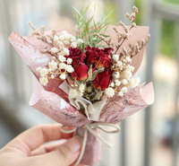 Buket Bunga Mini Cantik Grosir, Berbagai Rangkaian Bunga Kering, Bunga Dekoratif Awet